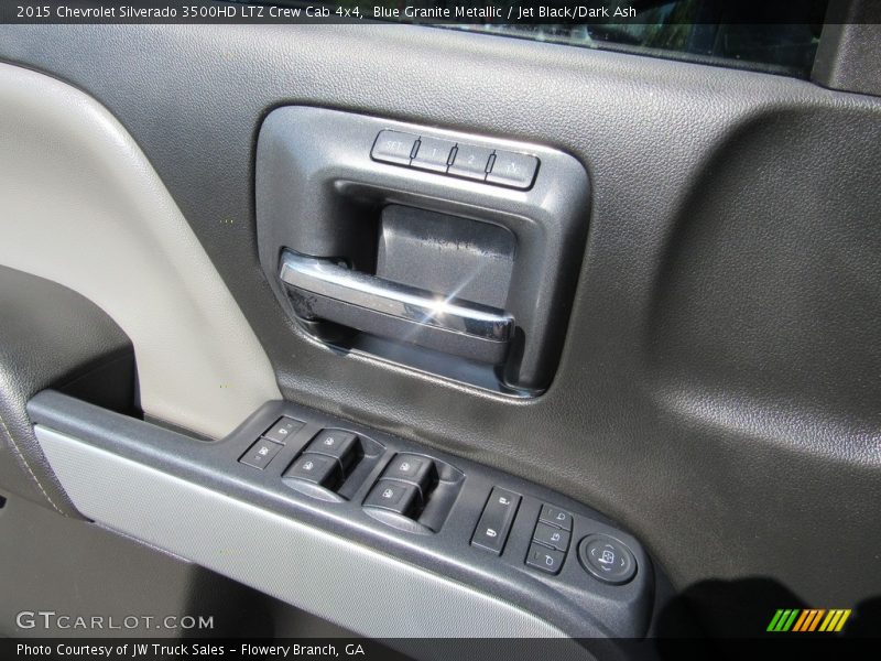 Blue Granite Metallic / Jet Black/Dark Ash 2015 Chevrolet Silverado 3500HD LTZ Crew Cab 4x4