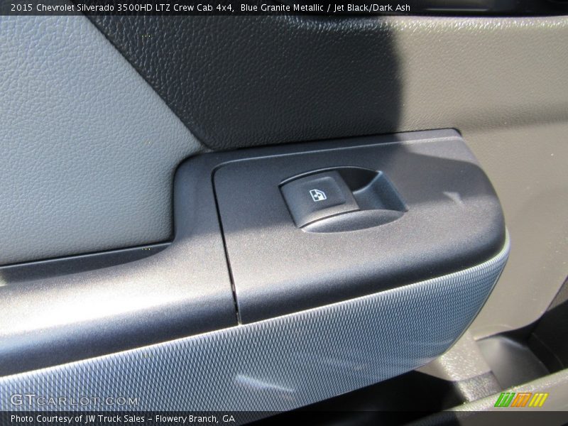 Blue Granite Metallic / Jet Black/Dark Ash 2015 Chevrolet Silverado 3500HD LTZ Crew Cab 4x4