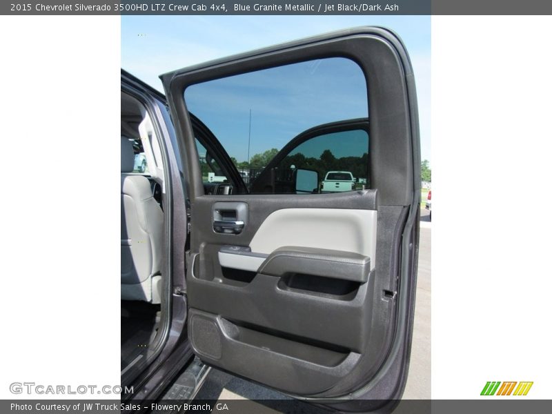 Blue Granite Metallic / Jet Black/Dark Ash 2015 Chevrolet Silverado 3500HD LTZ Crew Cab 4x4