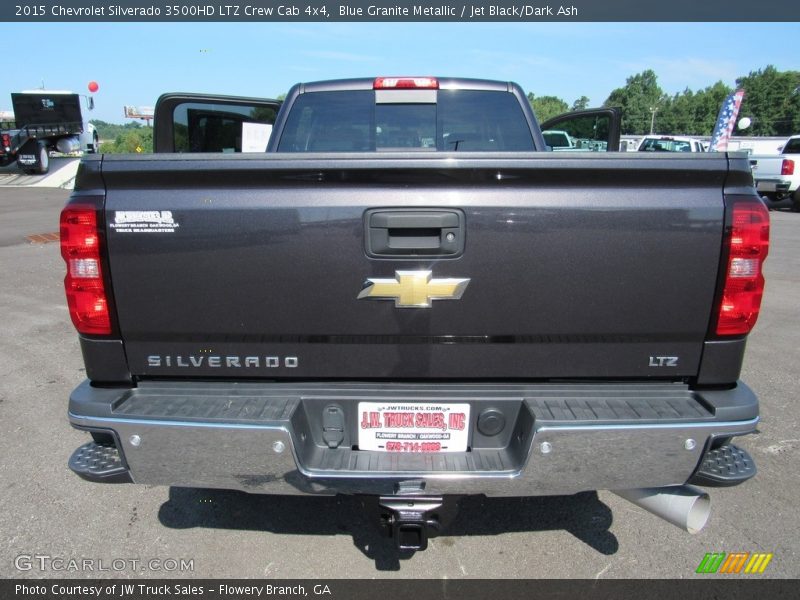 Blue Granite Metallic / Jet Black/Dark Ash 2015 Chevrolet Silverado 3500HD LTZ Crew Cab 4x4