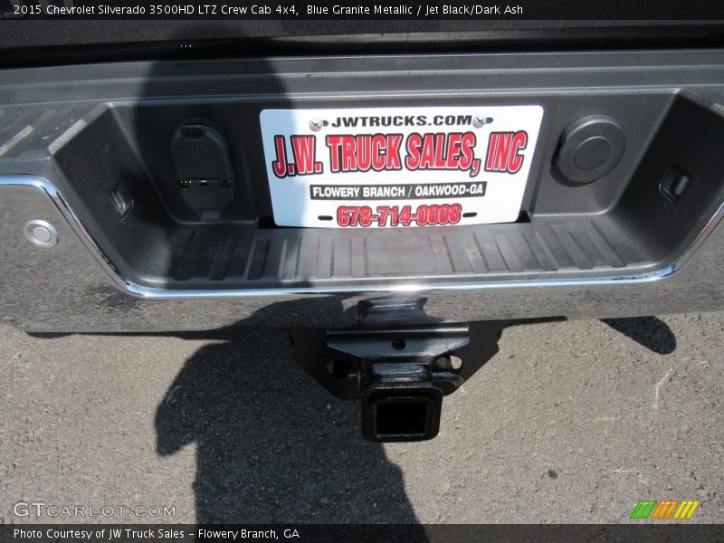 Blue Granite Metallic / Jet Black/Dark Ash 2015 Chevrolet Silverado 3500HD LTZ Crew Cab 4x4