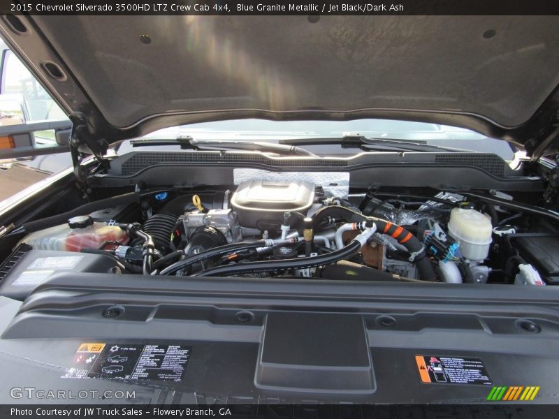Blue Granite Metallic / Jet Black/Dark Ash 2015 Chevrolet Silverado 3500HD LTZ Crew Cab 4x4