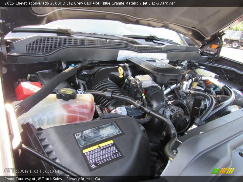Blue Granite Metallic / Jet Black/Dark Ash 2015 Chevrolet Silverado 3500HD LTZ Crew Cab 4x4