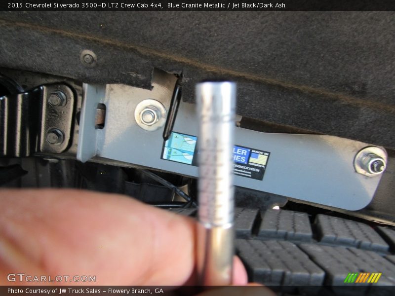 Blue Granite Metallic / Jet Black/Dark Ash 2015 Chevrolet Silverado 3500HD LTZ Crew Cab 4x4