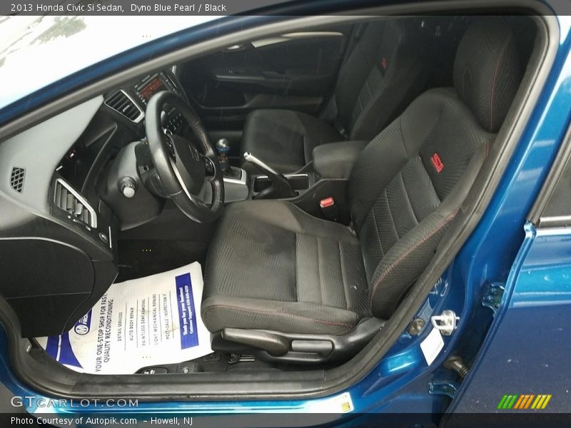 Dyno Blue Pearl / Black 2013 Honda Civic Si Sedan