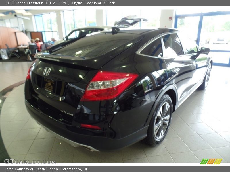 Crystal Black Pearl / Black 2013 Honda Crosstour EX-L V-6 4WD