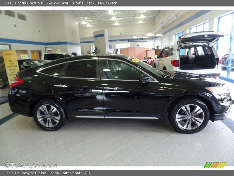 Crystal Black Pearl / Black 2013 Honda Crosstour EX-L V-6 4WD