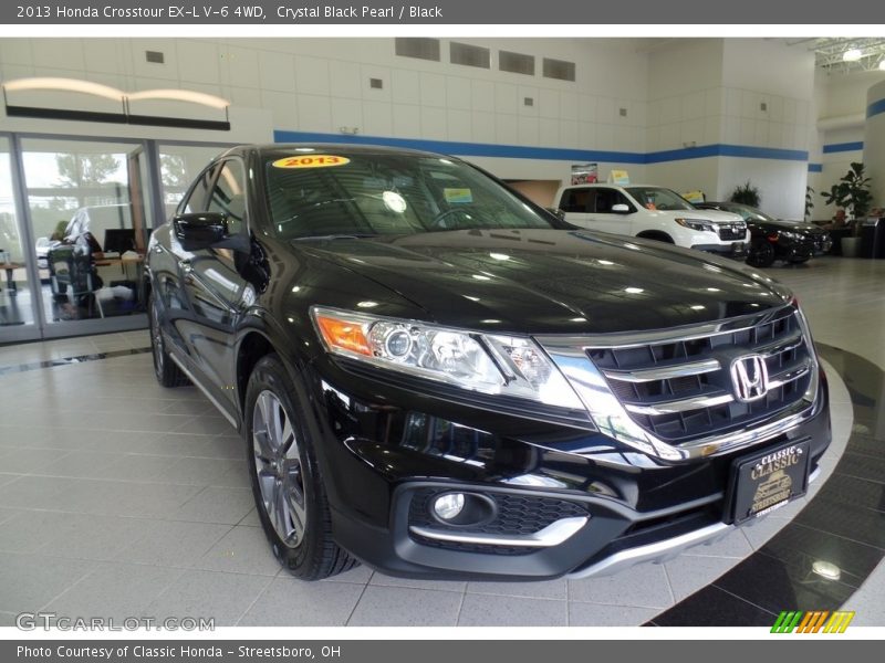Crystal Black Pearl / Black 2013 Honda Crosstour EX-L V-6 4WD