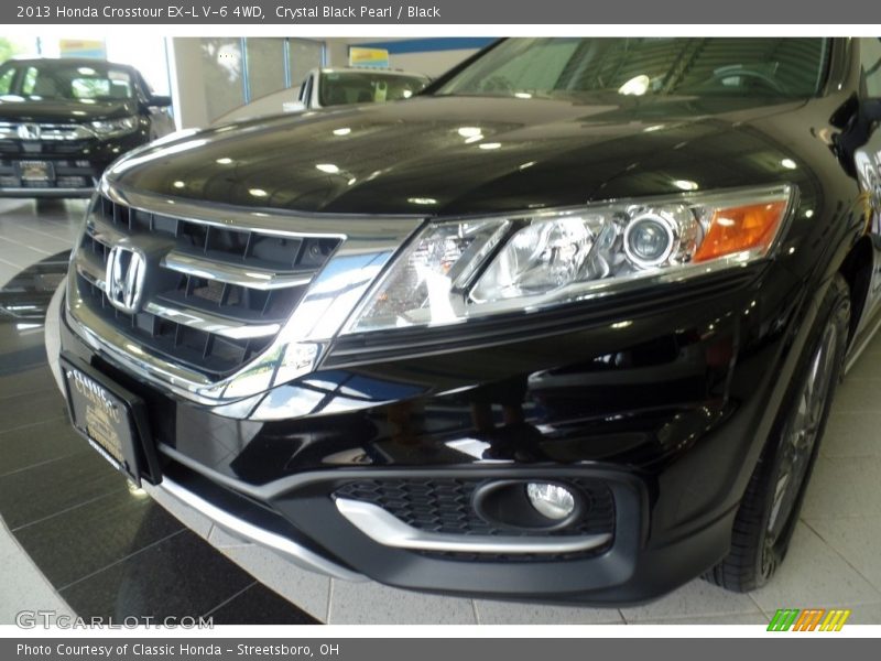 Crystal Black Pearl / Black 2013 Honda Crosstour EX-L V-6 4WD