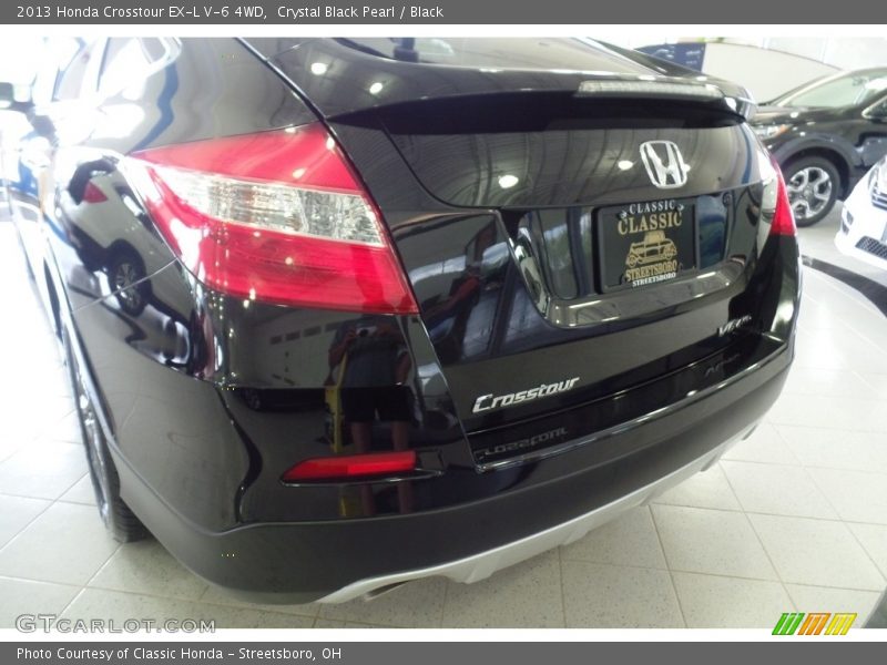 Crystal Black Pearl / Black 2013 Honda Crosstour EX-L V-6 4WD