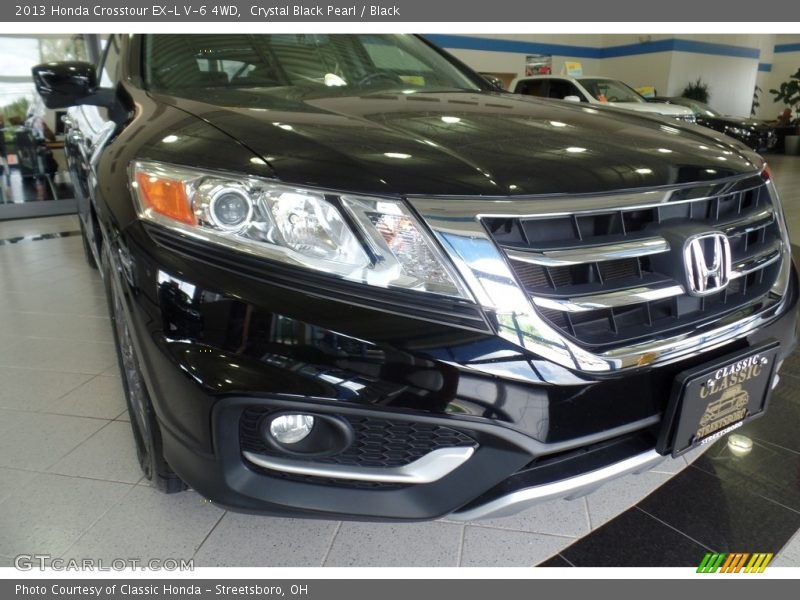 Crystal Black Pearl / Black 2013 Honda Crosstour EX-L V-6 4WD