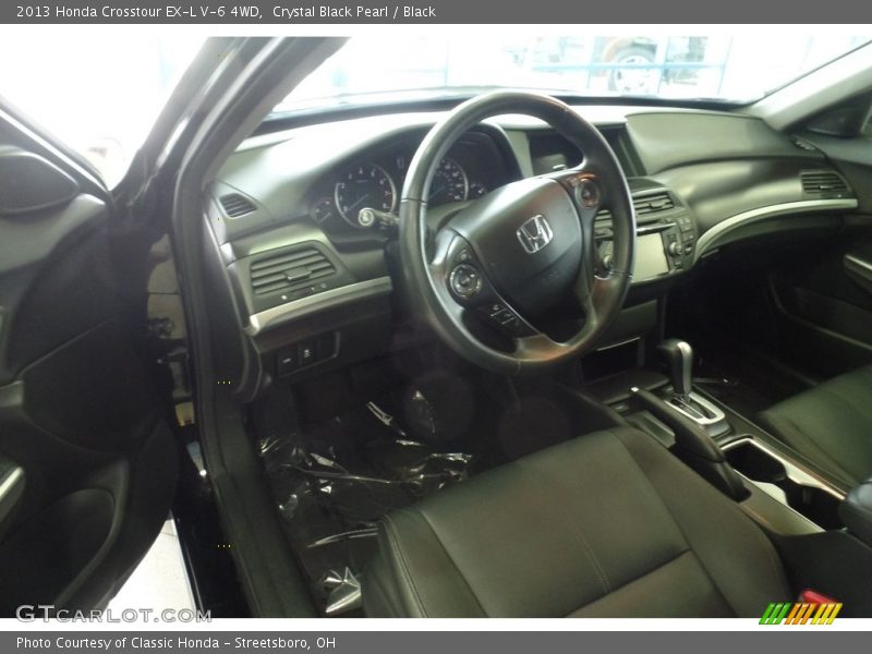 Crystal Black Pearl / Black 2013 Honda Crosstour EX-L V-6 4WD