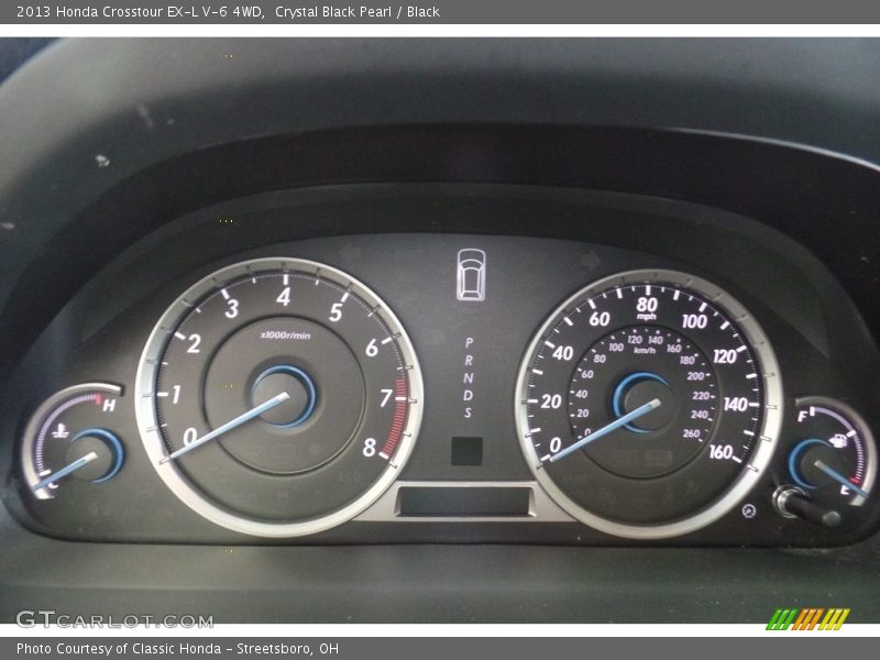 Crystal Black Pearl / Black 2013 Honda Crosstour EX-L V-6 4WD