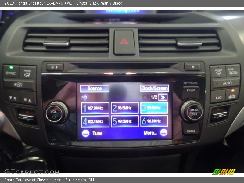 Crystal Black Pearl / Black 2013 Honda Crosstour EX-L V-6 4WD
