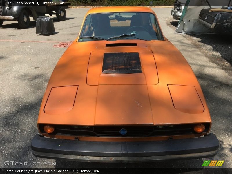 Orange / Tan 1973 Saab Sonett III