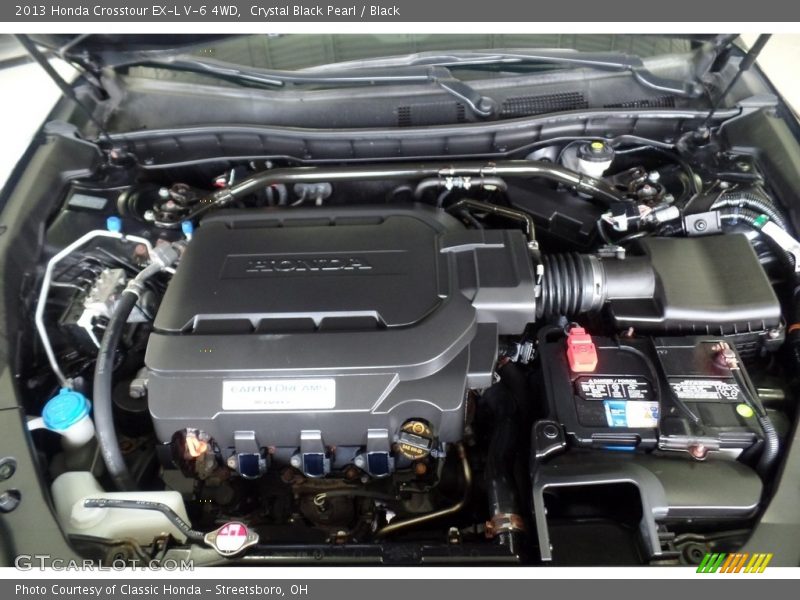 Crystal Black Pearl / Black 2013 Honda Crosstour EX-L V-6 4WD