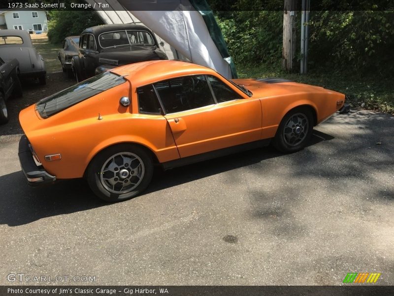 Orange / Tan 1973 Saab Sonett III
