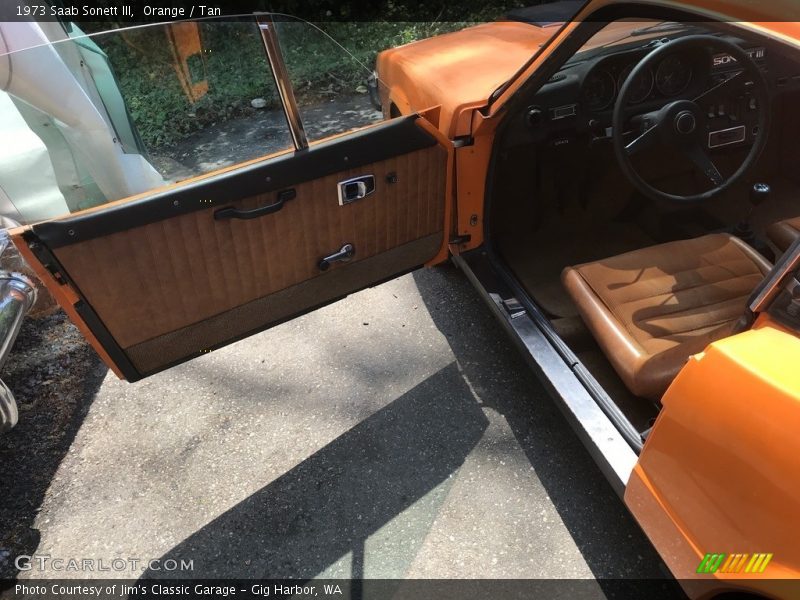 Orange / Tan 1973 Saab Sonett III