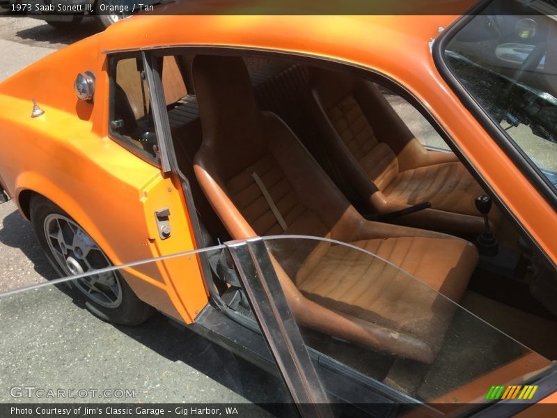 Orange / Tan 1973 Saab Sonett III
