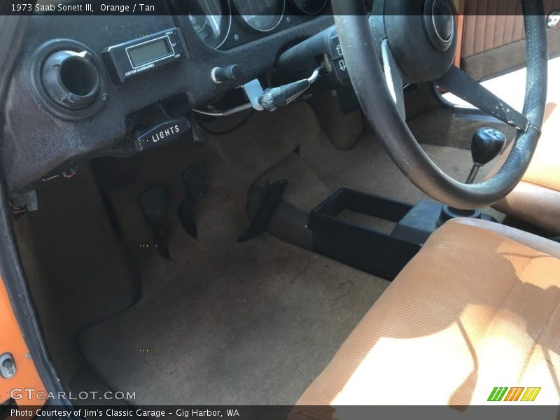 Orange / Tan 1973 Saab Sonett III