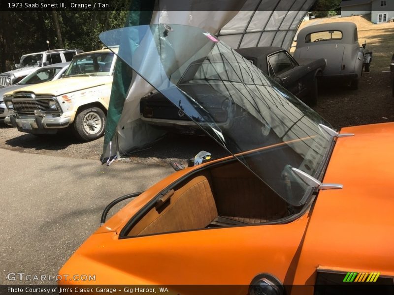 Orange / Tan 1973 Saab Sonett III