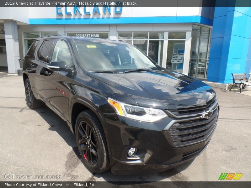 Mosaic Black Metallic / Jet Black 2019 Chevrolet Traverse Premier AWD