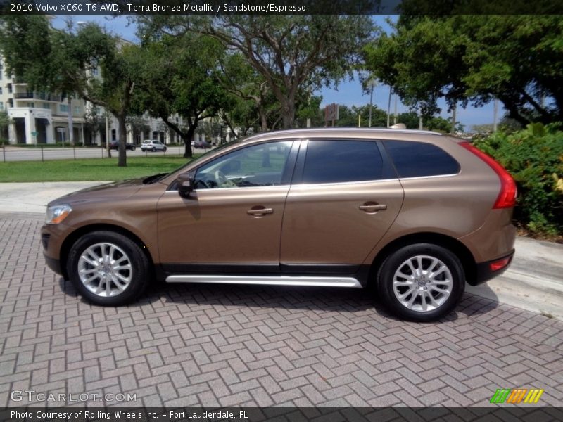 Terra Bronze Metallic / Sandstone/Espresso 2010 Volvo XC60 T6 AWD