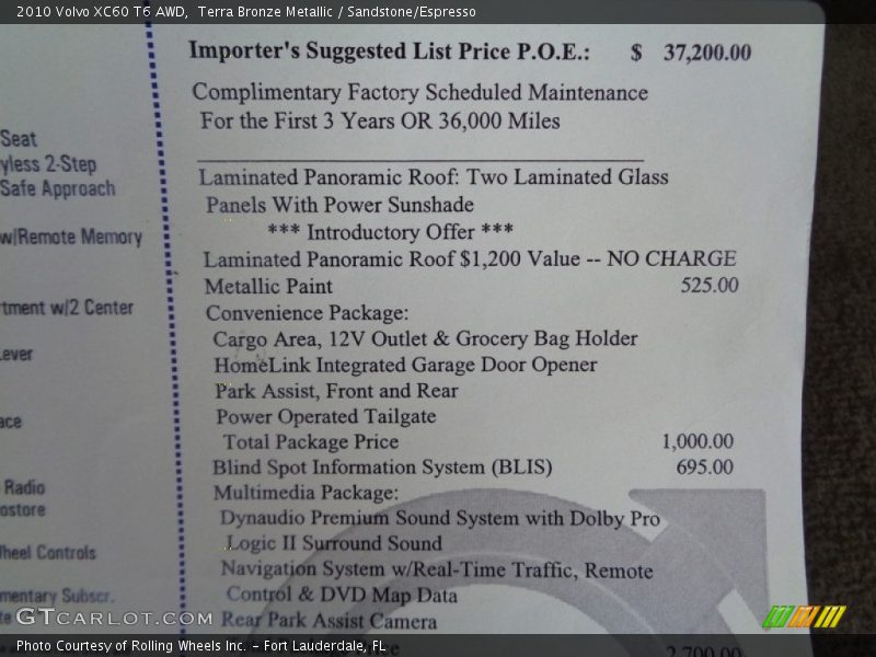 Terra Bronze Metallic / Sandstone/Espresso 2010 Volvo XC60 T6 AWD