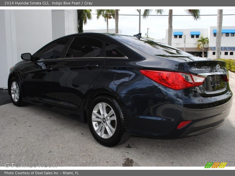 Indigo Blue Pearl / Gray 2014 Hyundai Sonata GLS