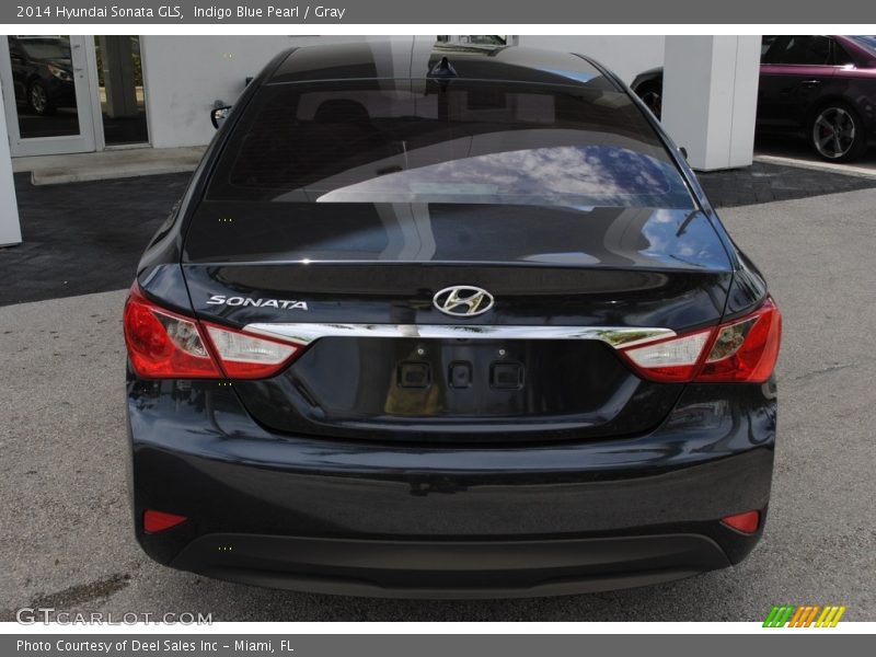 Indigo Blue Pearl / Gray 2014 Hyundai Sonata GLS