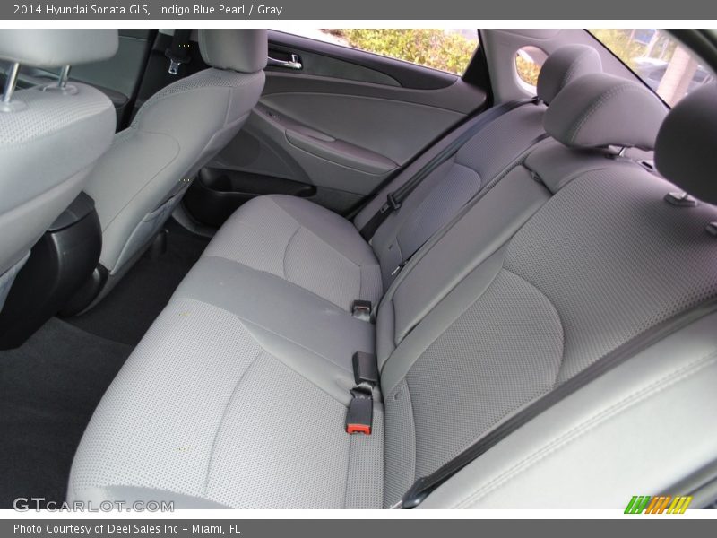 Indigo Blue Pearl / Gray 2014 Hyundai Sonata GLS