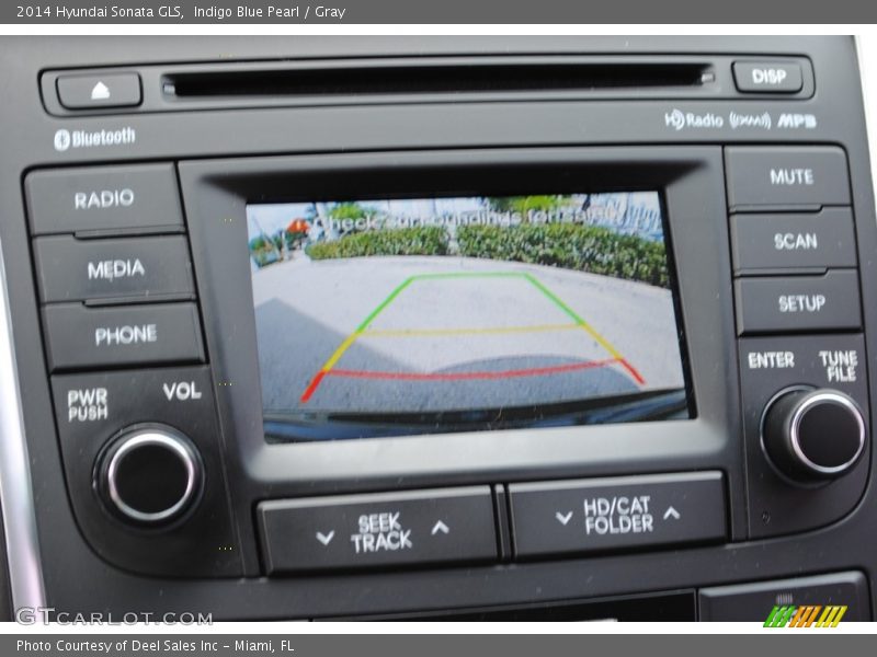 Indigo Blue Pearl / Gray 2014 Hyundai Sonata GLS