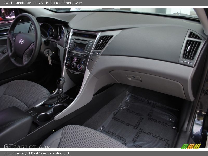 Indigo Blue Pearl / Gray 2014 Hyundai Sonata GLS
