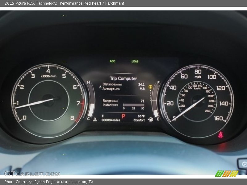 Performance Red Pearl / Parchment 2019 Acura RDX Technology
