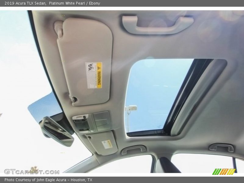 Platinum White Pearl / Ebony 2019 Acura TLX Sedan
