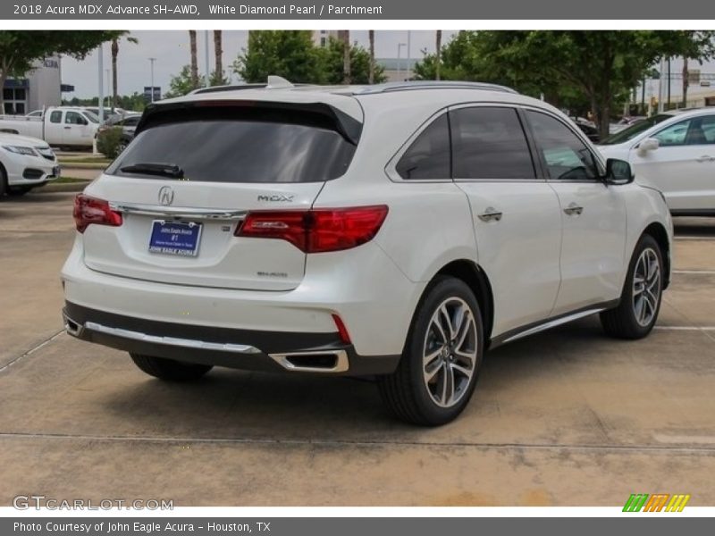 White Diamond Pearl / Parchment 2018 Acura MDX Advance SH-AWD