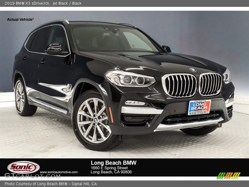 Jet Black / Black 2019 BMW X3 sDrive30i