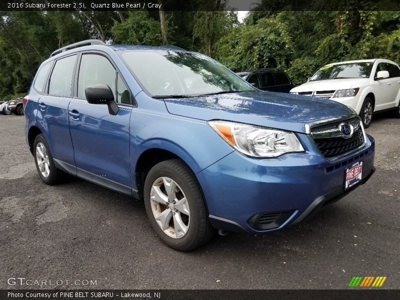 Quartz Blue Pearl / Gray 2016 Subaru Forester 2.5i