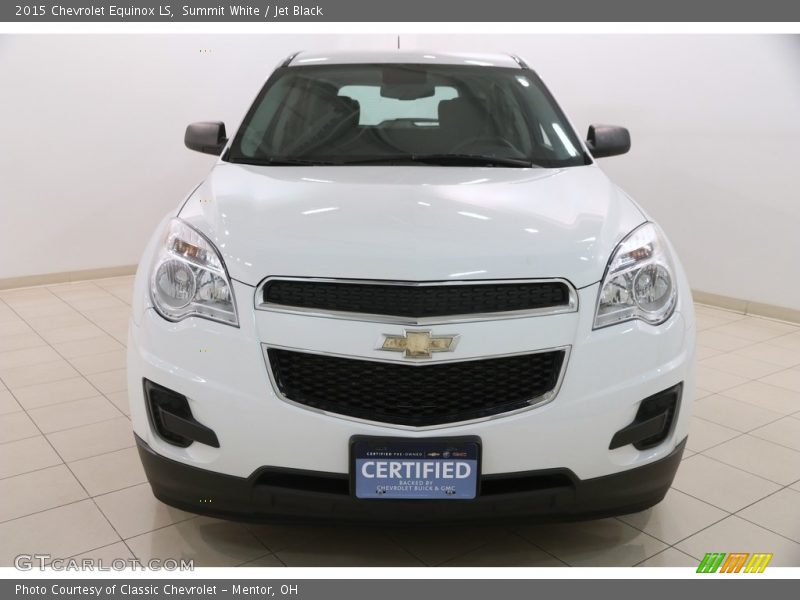 Summit White / Jet Black 2015 Chevrolet Equinox LS