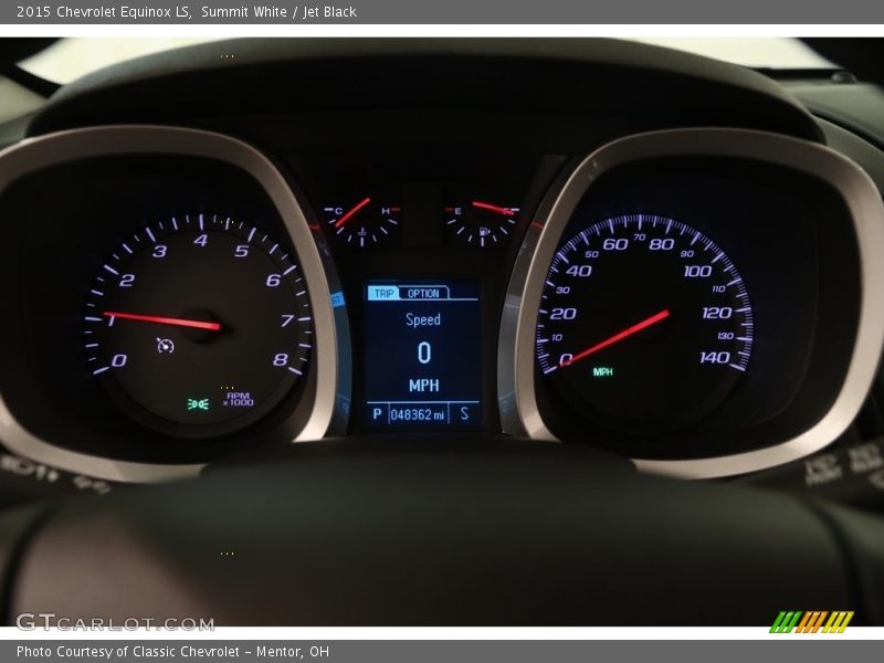 Summit White / Jet Black 2015 Chevrolet Equinox LS