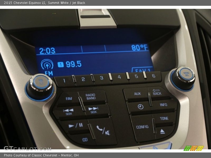 Summit White / Jet Black 2015 Chevrolet Equinox LS