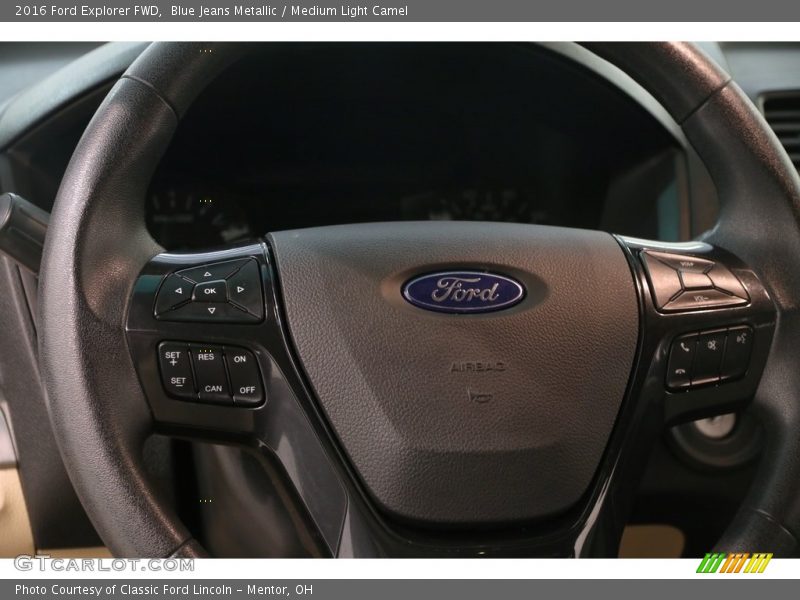 Blue Jeans Metallic / Medium Light Camel 2016 Ford Explorer FWD