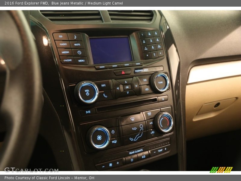 Blue Jeans Metallic / Medium Light Camel 2016 Ford Explorer FWD