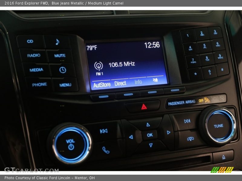 Blue Jeans Metallic / Medium Light Camel 2016 Ford Explorer FWD