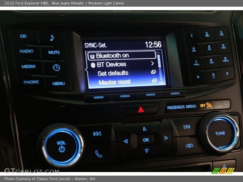 Blue Jeans Metallic / Medium Light Camel 2016 Ford Explorer FWD