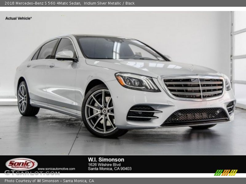 Iridium Silver Metallic / Black 2018 Mercedes-Benz S 560 4Matic Sedan