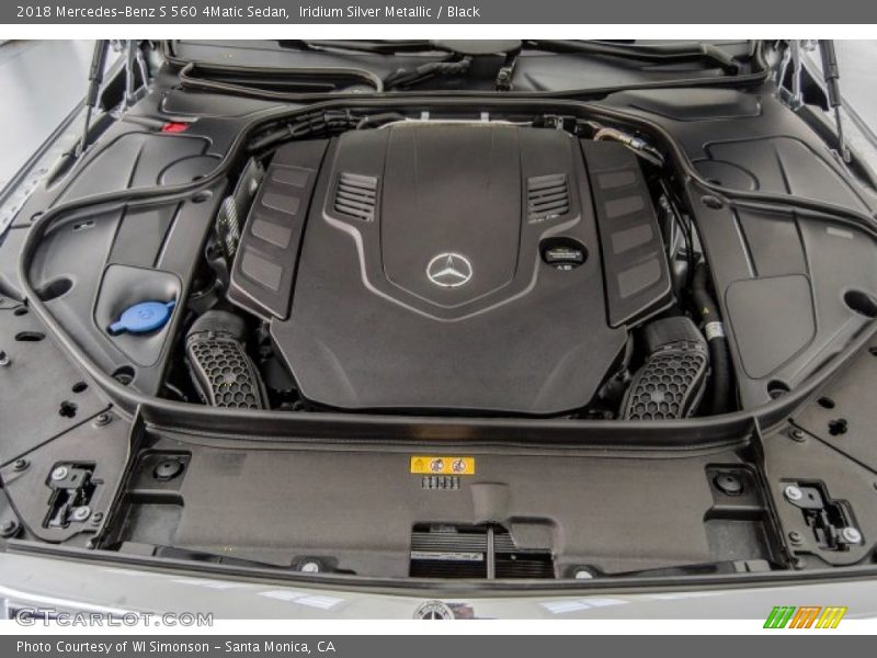 Iridium Silver Metallic / Black 2018 Mercedes-Benz S 560 4Matic Sedan