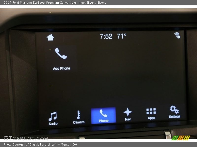Ingot Silver / Ebony 2017 Ford Mustang EcoBoost Premium Convertible