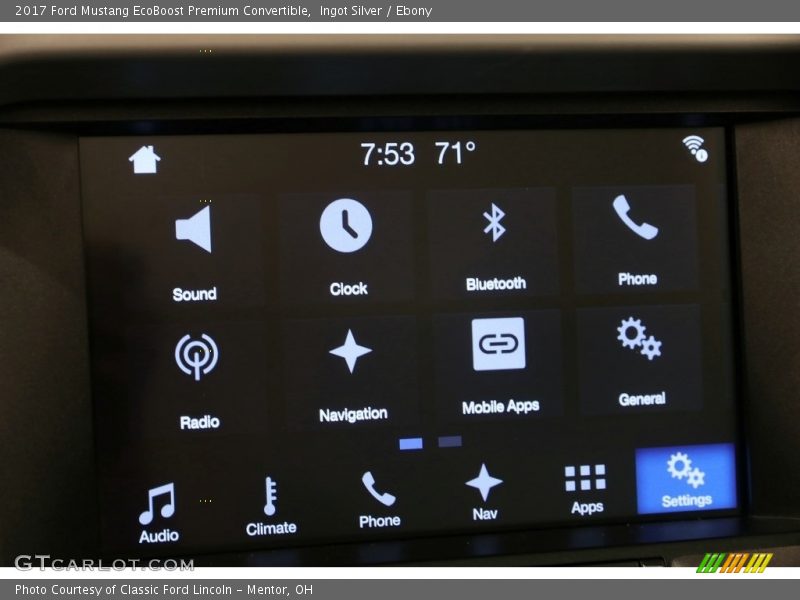 Ingot Silver / Ebony 2017 Ford Mustang EcoBoost Premium Convertible