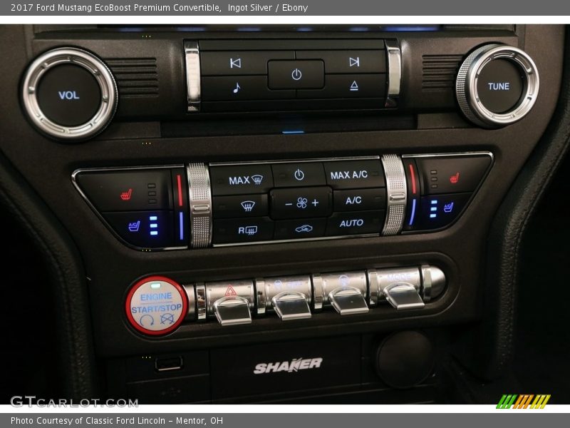 Ingot Silver / Ebony 2017 Ford Mustang EcoBoost Premium Convertible